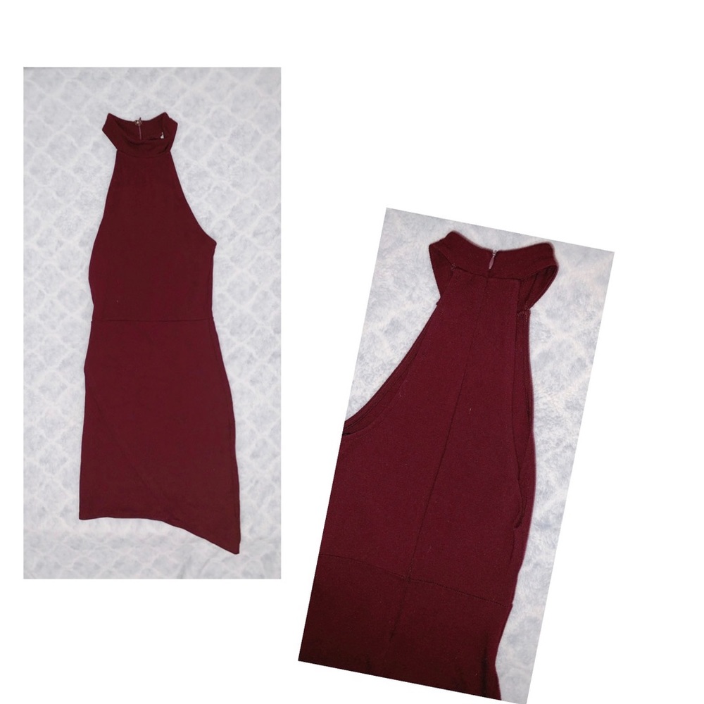 Burgundy dress